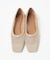 【LAROUTE】スクエアトゥメッシュフラットパンプス