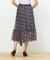 フラワープリントラッフルスカート