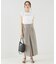 ラメリネンスリットスカート
