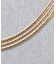 【SOKO／ソコ】ヘリンボーン３連ネックレス