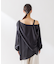 とろみアシンメトリー2WAYオフショルブラウス