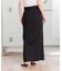 麻混サイドスリットタイトスカート