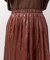 レザーライクサテンギャザースカート