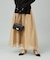 シアー切替ギャザースカート