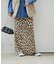 レオパード柄ロングスカート