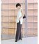 【セットアップ対応】麻混片畦ニットベスト