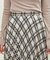 ランダムヘムプリーツチェックスカート