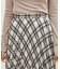 ランダムヘムプリーツチェックスカート