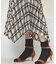 ランダムヘムプリーツチェックスカート