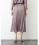 サテンシワプリーツスカート
