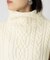 モヘア/ストレッチケーブルニット