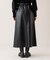 エコレザーフレアスカート