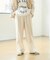 ウールライクイージーストレートパンツ