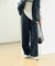 ウールライクイージーストレートパンツ