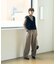 ウールライクイージーストレートパンツ