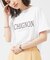 CHGNON　ロゴターンバッグTシャツ