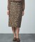 【MICA＆DEAL（マイカ＆ディール）】レオパードタイトスカート