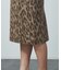 【MICA＆DEAL（マイカ＆ディール）】レオパードタイトスカート