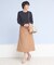 スリットフレアミディスカート