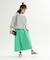 【XSサイズ展開】シェルタリングフレアスカート