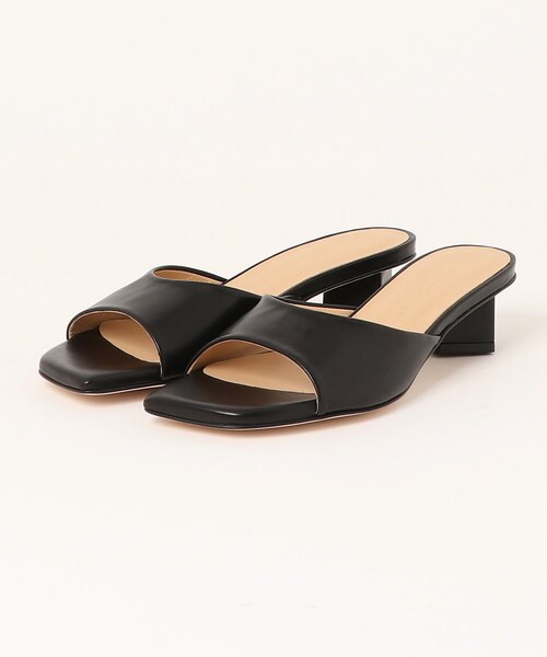 美品　pellico ペリーコ　ワイドスクエアミュール　サンダル　黒　38 美品 pellico ペリーコ ワイドスクエアミュール サンダル 黒 38