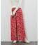 フレンチフラワープリントワイドパンツ
