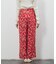 フレンチフラワープリントワイドパンツ