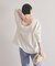 【WEB・一部店舗限定】クルーネックコットンニットプルオーバー