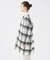 チェックダブルフェイスストールコート