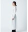 コットンカシュクールロングシャツドレス