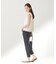コットンリネン2WAYストレッチタックパンツ