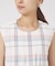 チェックノースリブラウス