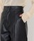 フェイクレザーハイウエストパンツ