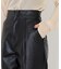 フェイクレザーハイウエストパンツ