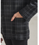 14G チェック ニットジャケット