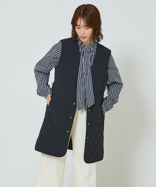 ENFÖLD ブラック キルティングベスト フード付きキルティングベスト - ブラック | ZARA Japan / 日本