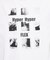 【Hyaper Hyper】プリント 半袖Tシャツ