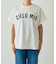 フロッキープリントTシャツ