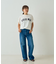 フロッキープリントTシャツ