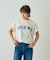 フロッキープリントTシャツ