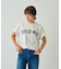 フロッキープリントTシャツ