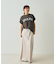 フロッキープリントTシャツ