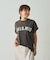 フロッキープリントTシャツ