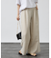 リネン調ワイドパンツ