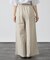リネン調ワイドパンツ
