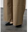 リネン調ワイドパンツ