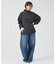 カシミヤ混バックダブルスリットモックネックプルオーバー