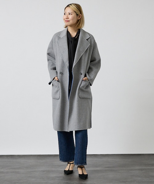 リバーシブル】ダブルフェイスコート無地｜デザインワークスの