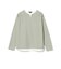 フェイクレイヤー ワッフル ロングスリーブ Tシャツ
