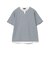 スリットネック フェイクレイヤー Tシャツ（接触冷感）